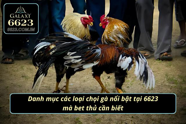 Danh sách các hình thức tại sảnh chọi gà